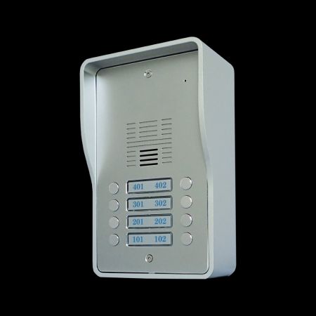 4G VoLTE GSMインターコムシステム(8世帯) - SS1808-08. 4GドアベルSS1808-08